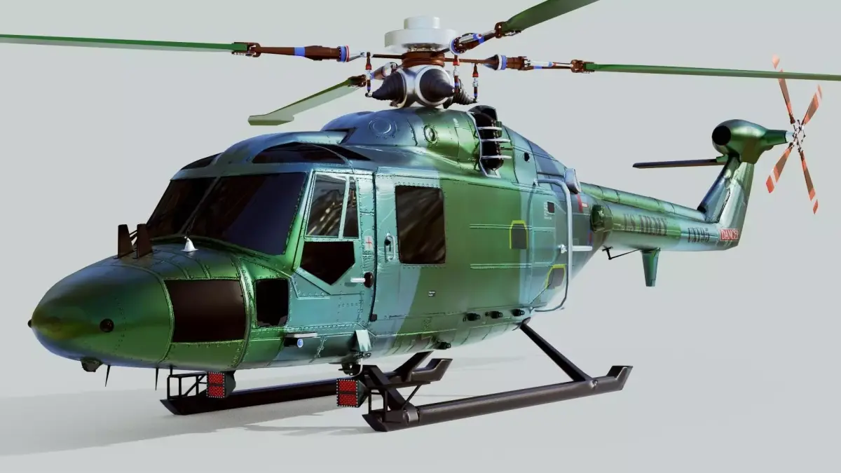Westland Lynx Helicopter 3D model