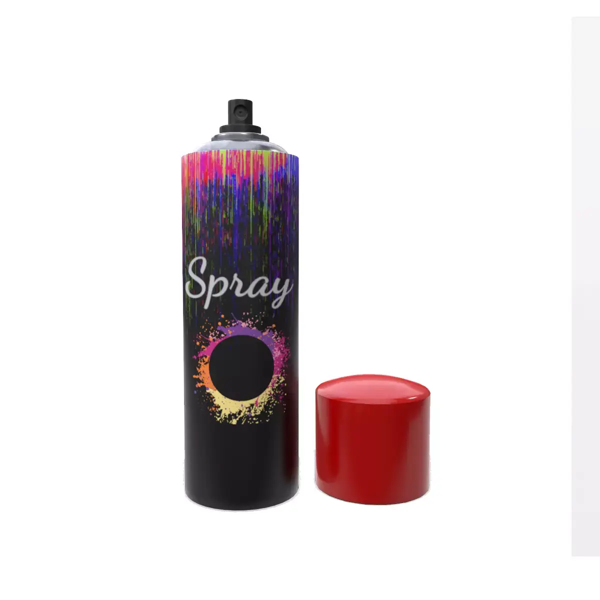 Spray bottle of paint 3D model