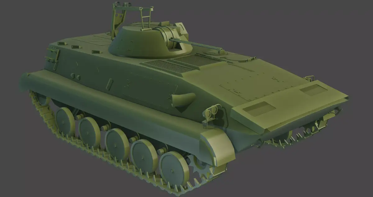 Armoured Infantry Fighting Vehicle Low-poly 3D model