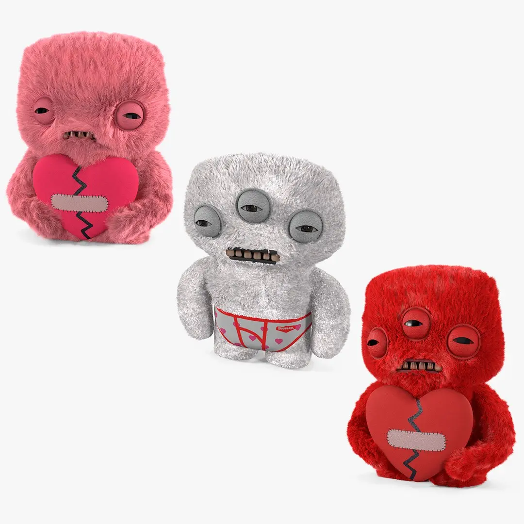 Plush Alien Toys Collection 3D model