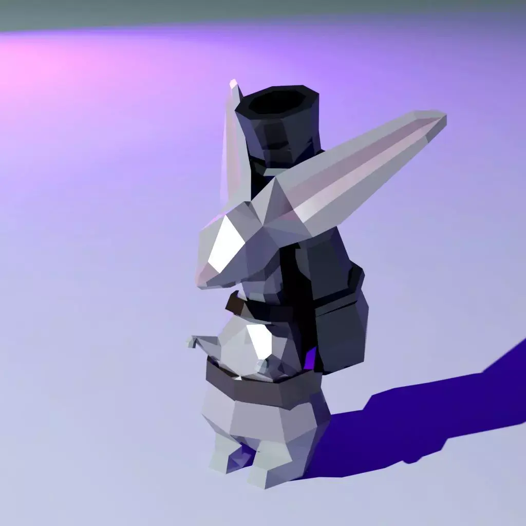 Rabbit Enemy Free low-poly 3D model