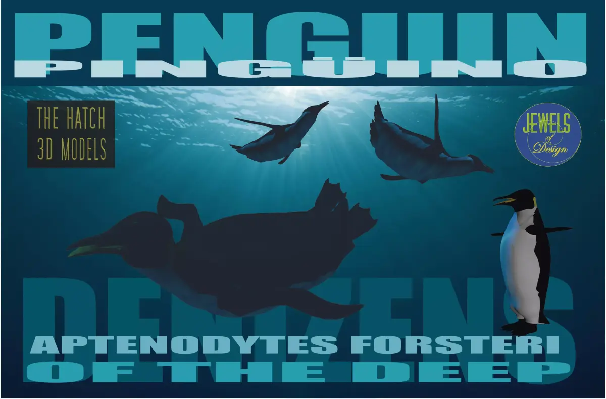 Emperor  Penguin Low-poly 3D model