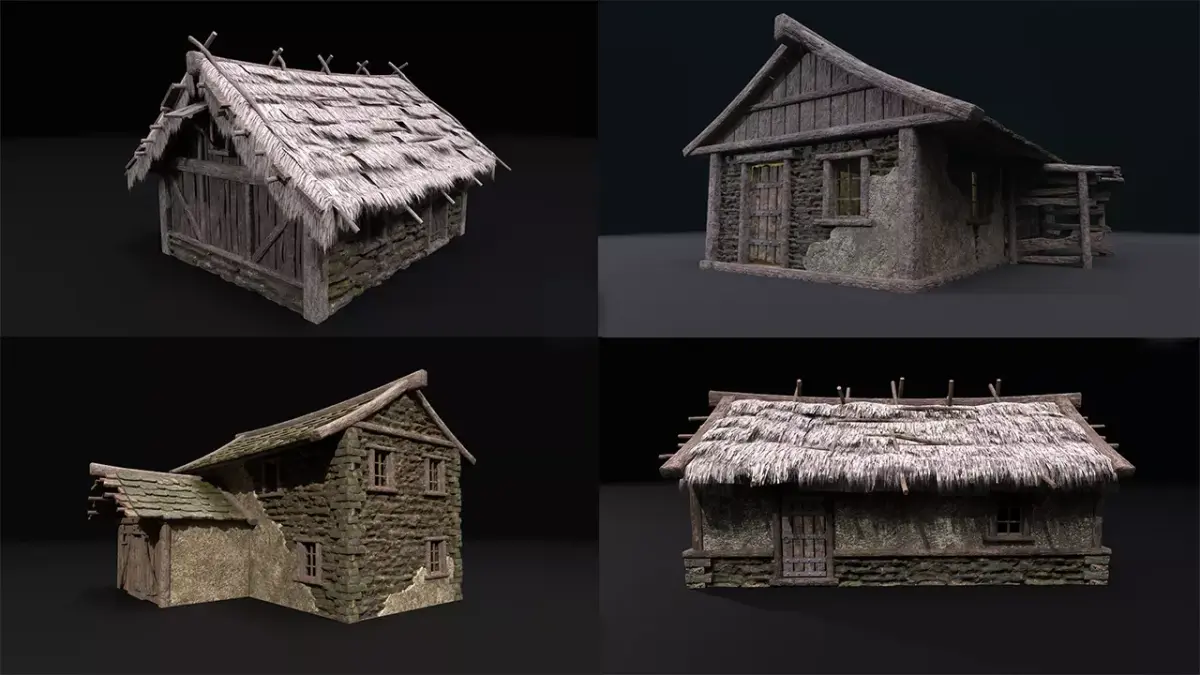 Realistic Medieval Houses Pack purchase