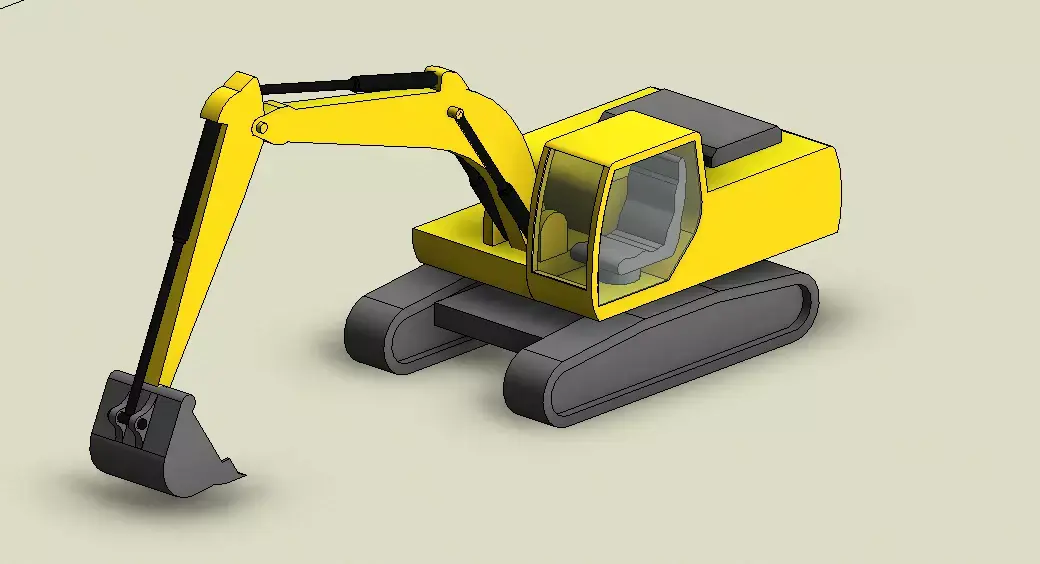 Excavator 3D model buy
