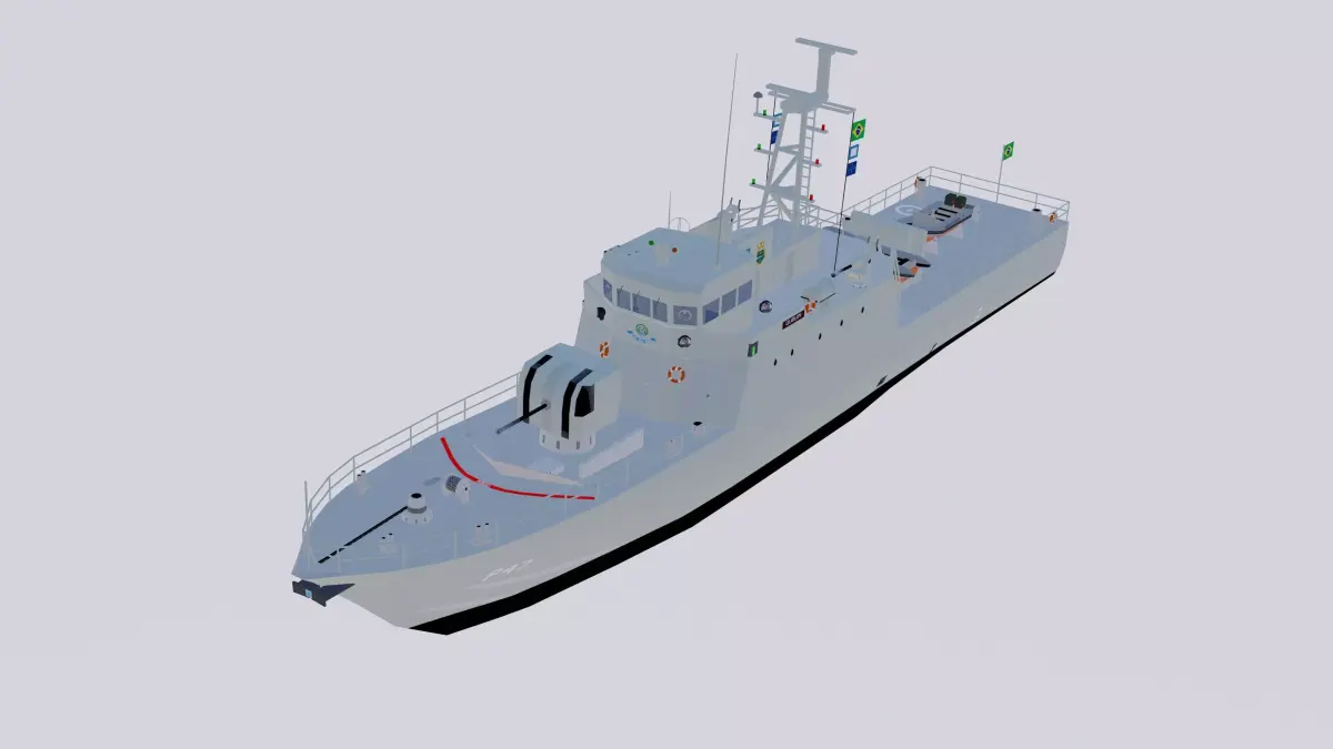 NPa Gurupi - P 47 Low-poly 3D model