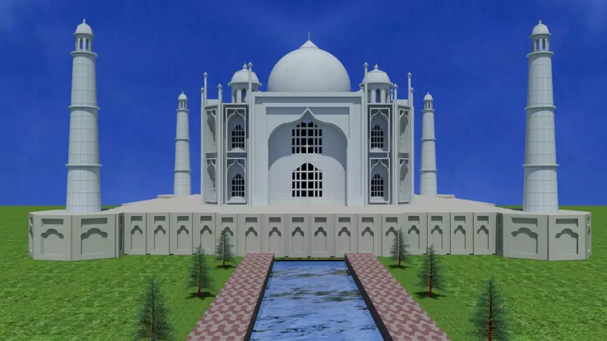 taj mahal Free 3D model