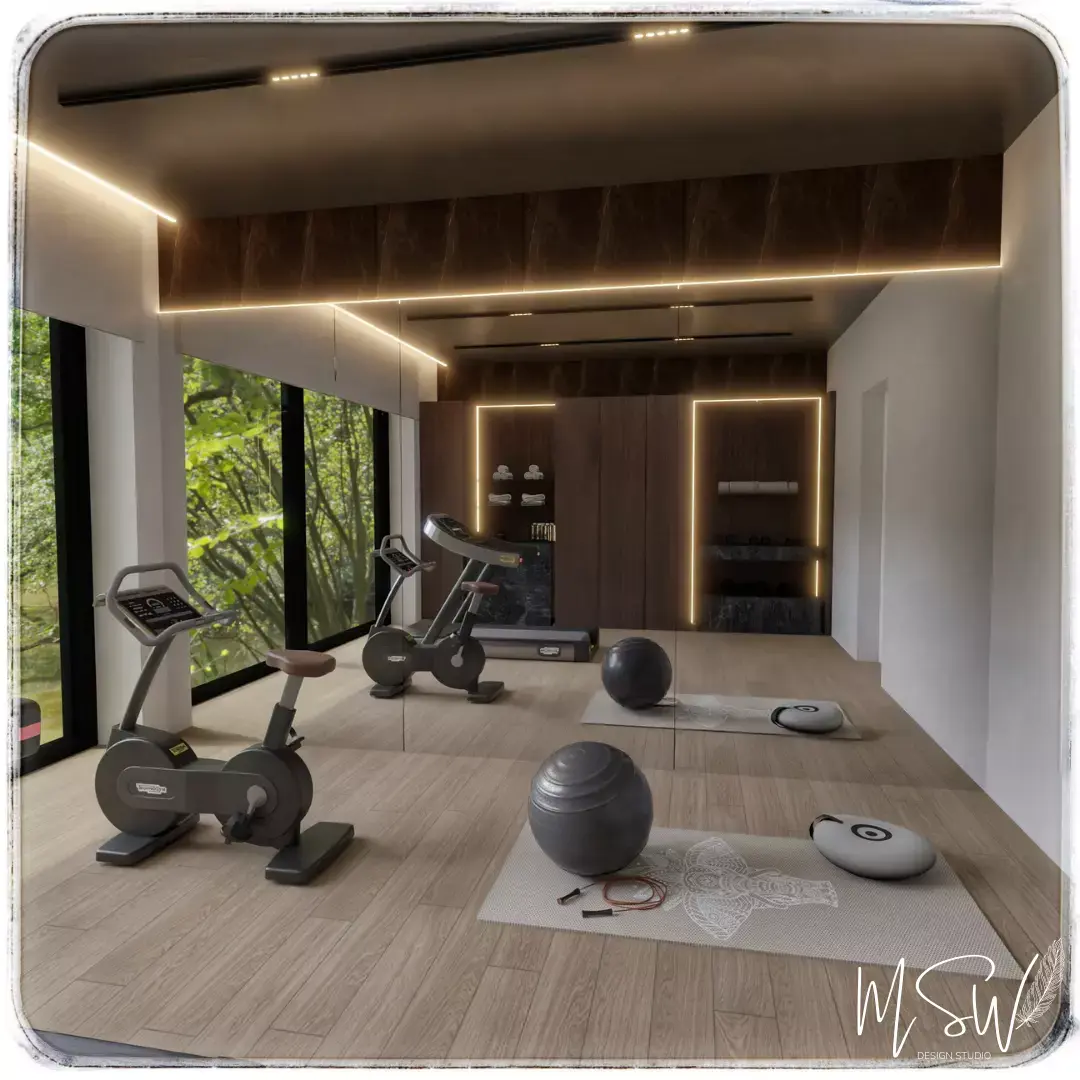 Mini GYM Blender Scene Free 3D model