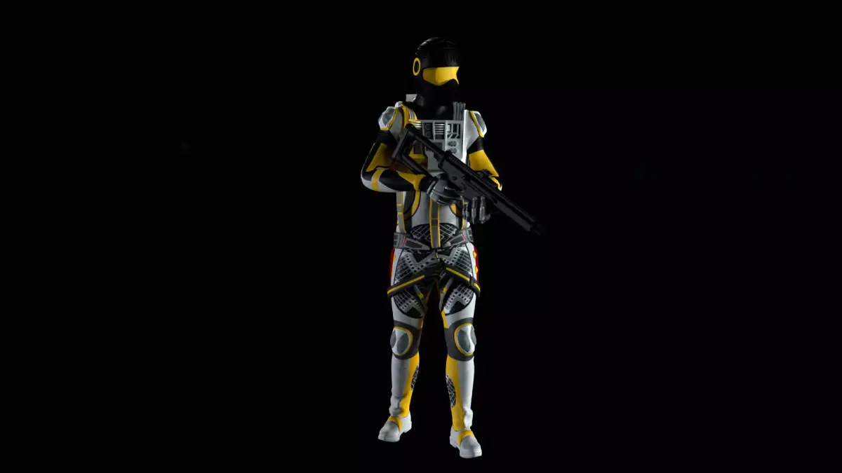 Robot Soldier - Assault Soldier Low-poly 3D model purchase
