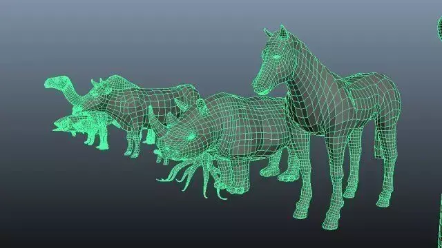3D Lowpolygon Animals ver 1 Low-poly 3D model