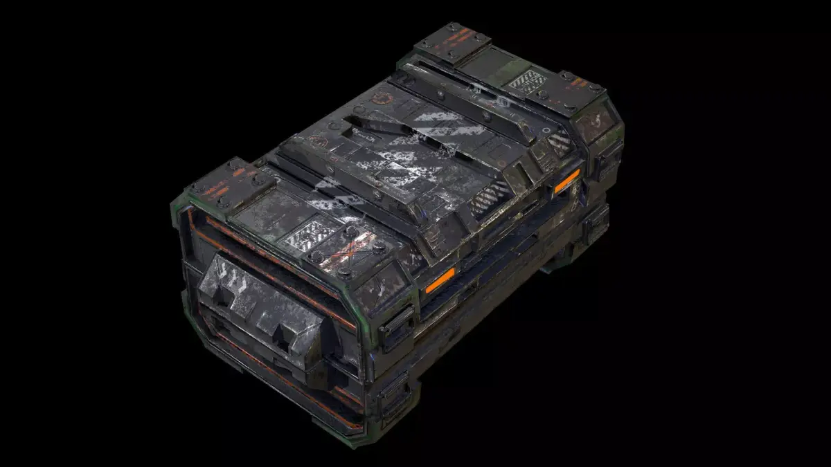 Military Crate Game Ready Low Poly 3D Model - VR Low-poly 3D model