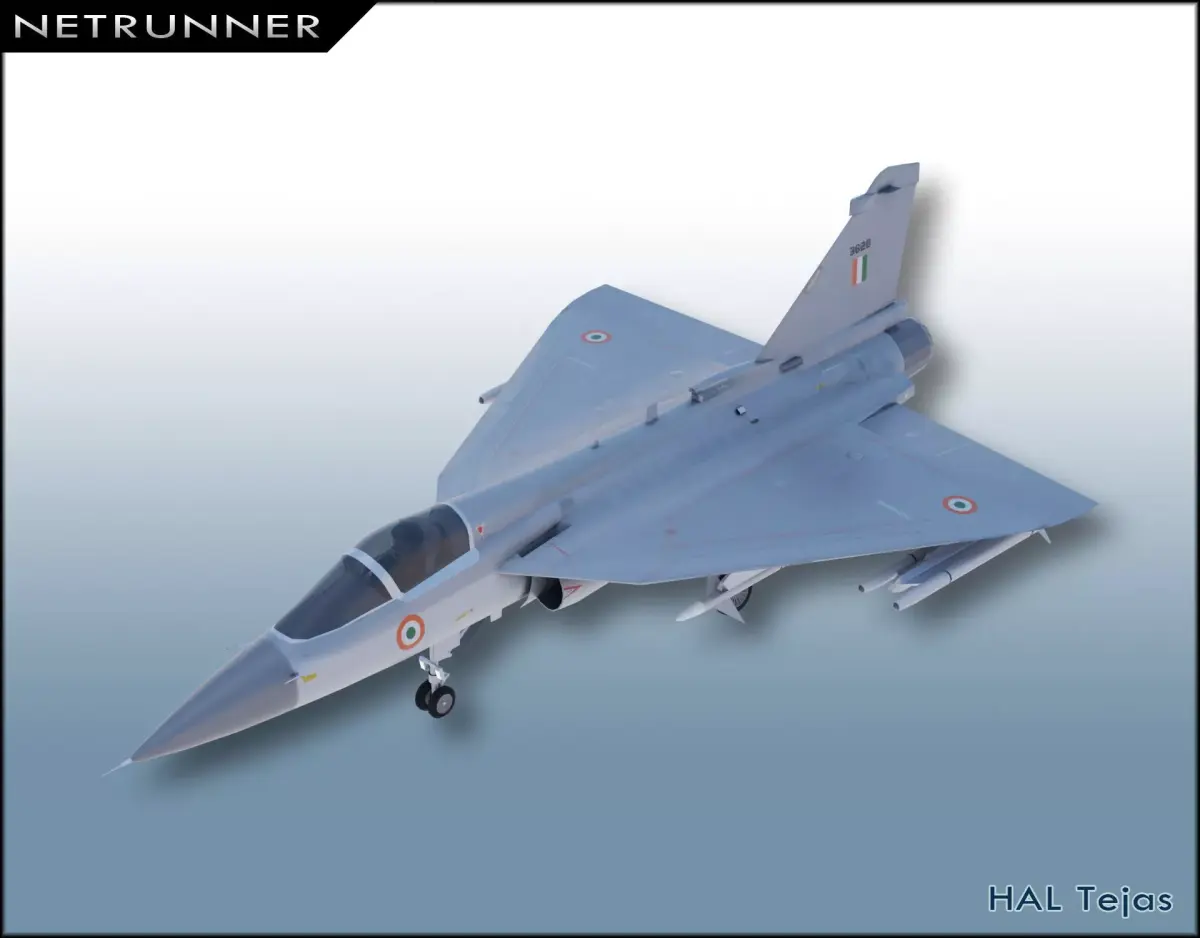 HAL Tejas Low-poly 3D model