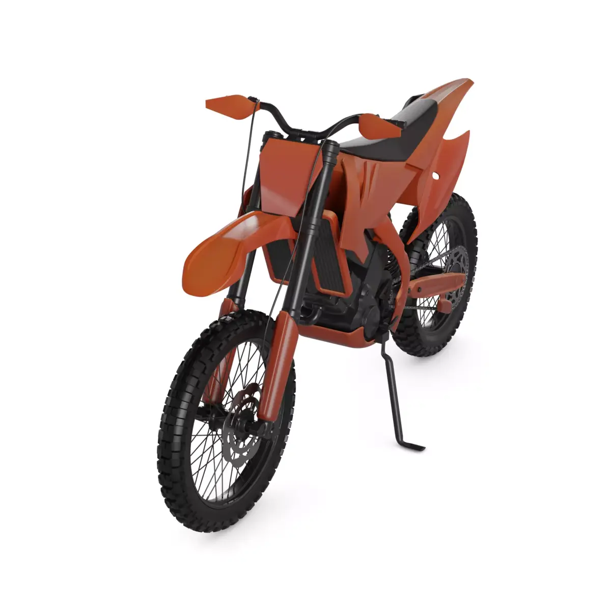 Motocross Motorcycle 3D model get