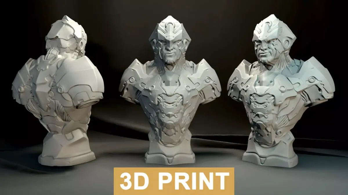 SCI FI Bust Creature  3D print model purchase