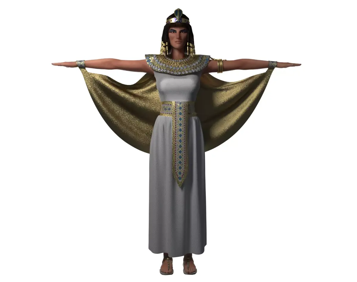 Cleopatra egyptian woman 3D model