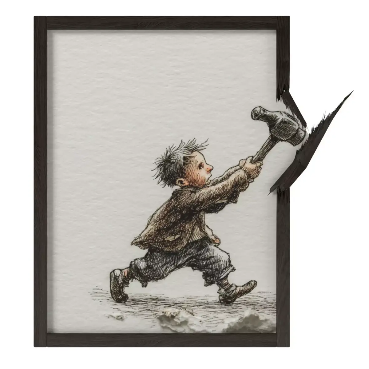 Illustrated wall art frame - Part 4 3D model