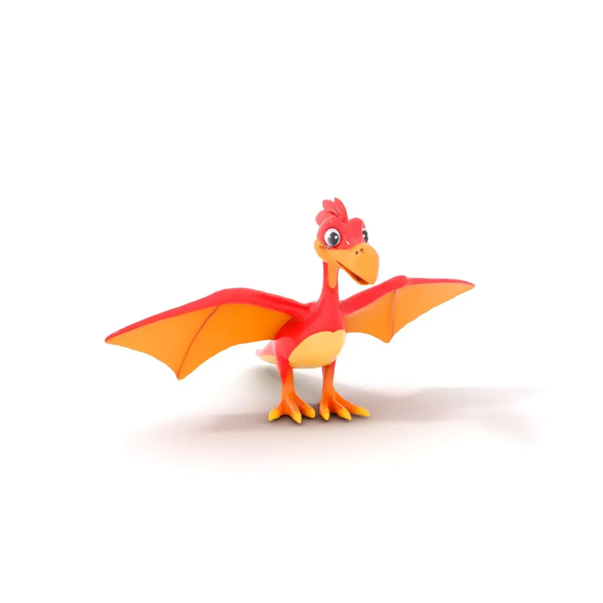 Bright Pterosaur Character model pack Low-poly 3D model