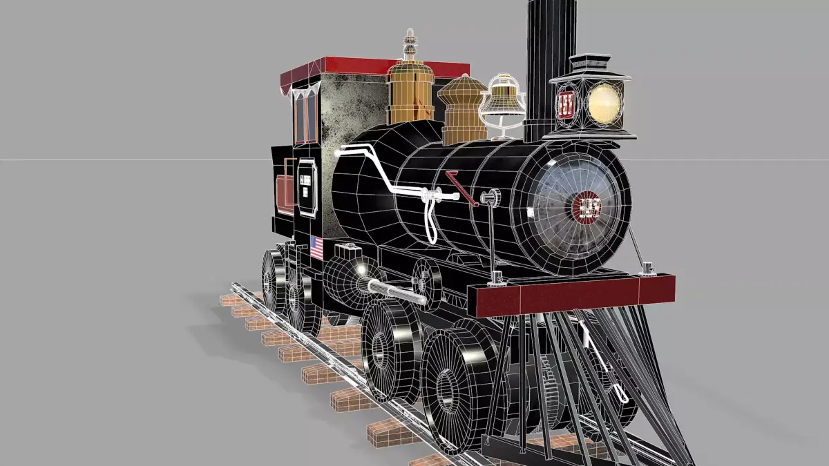 Train 1891 AJHuber 3D model
