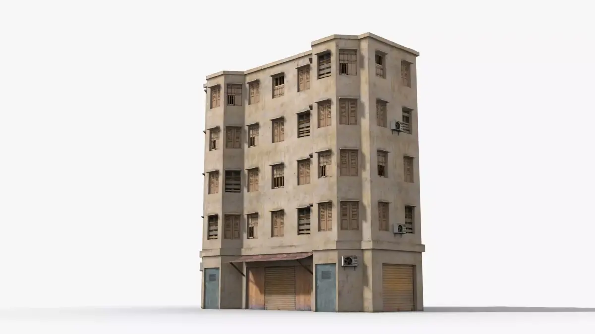Arab Middle East Building x29 Low-poly 3D model