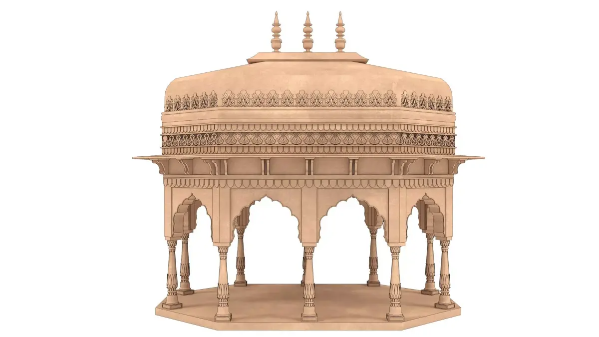 Indian Palace Dome 3D model