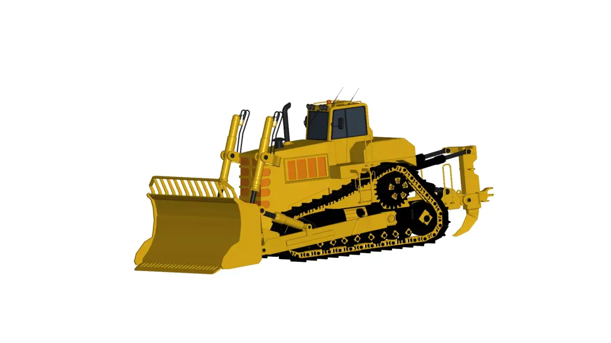 Track Tractor 3D model