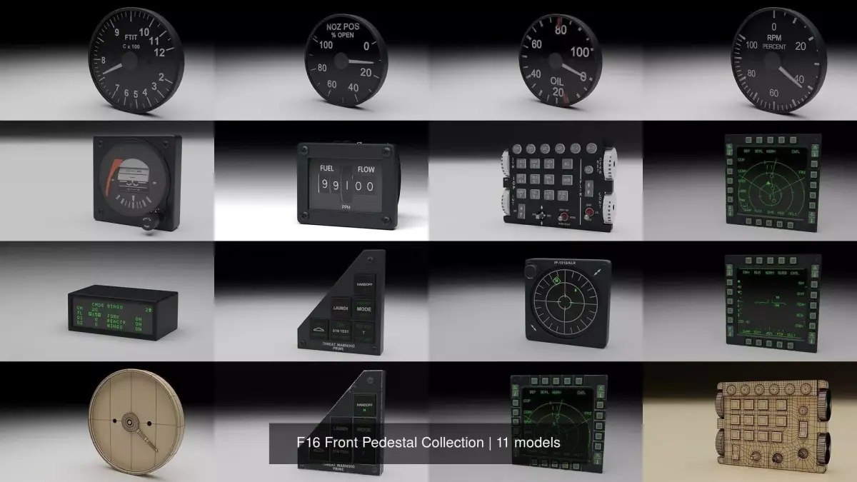 F16 Front Pedestal Collection 
