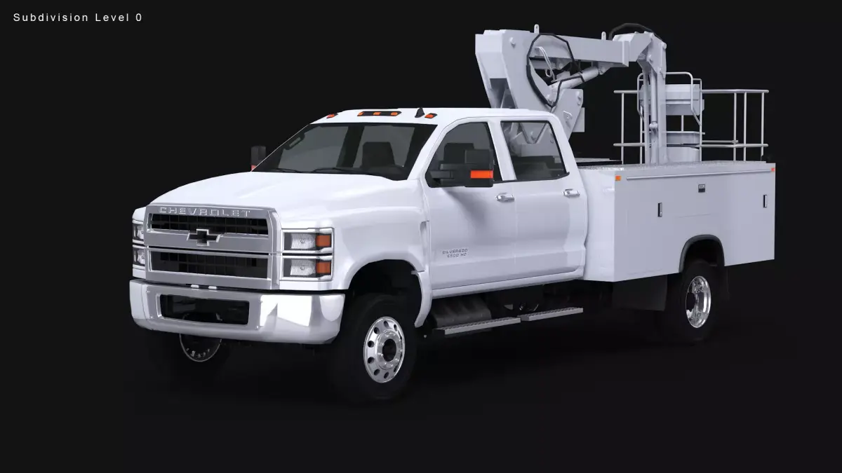 2020 Chevy Silverado Cherry Picker 3D model