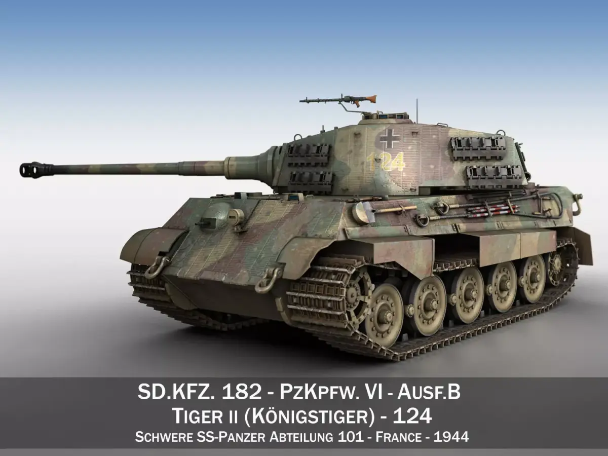 Panzerkampfwagen VI - Ausf B - Tiger II 3D model