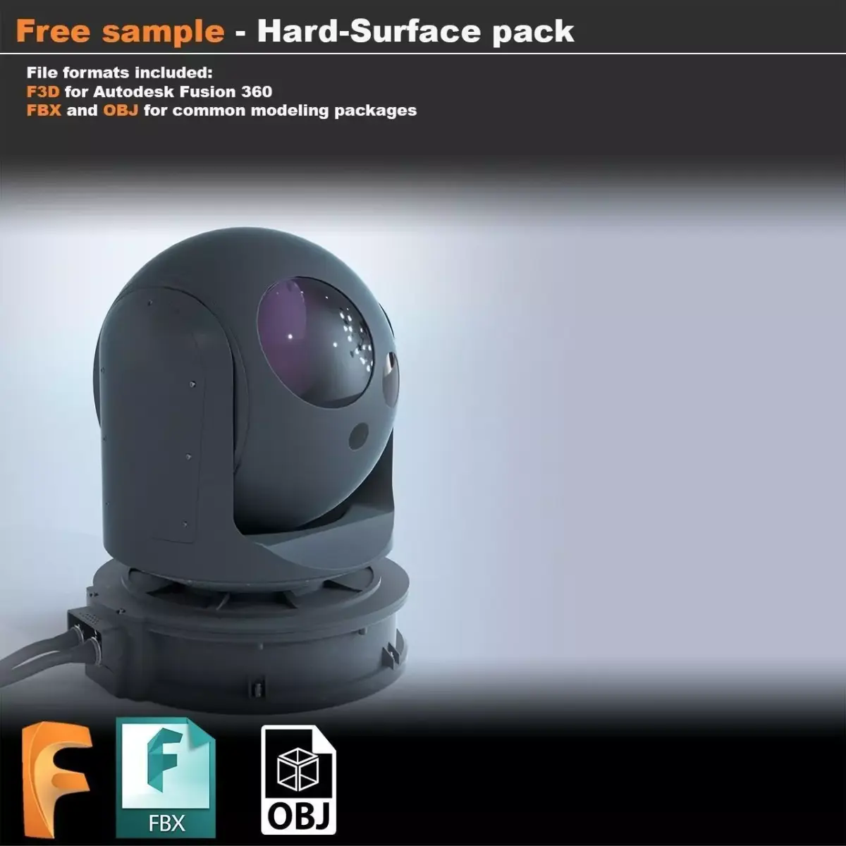 Free sample - Hard-surface model pack Free 3D model