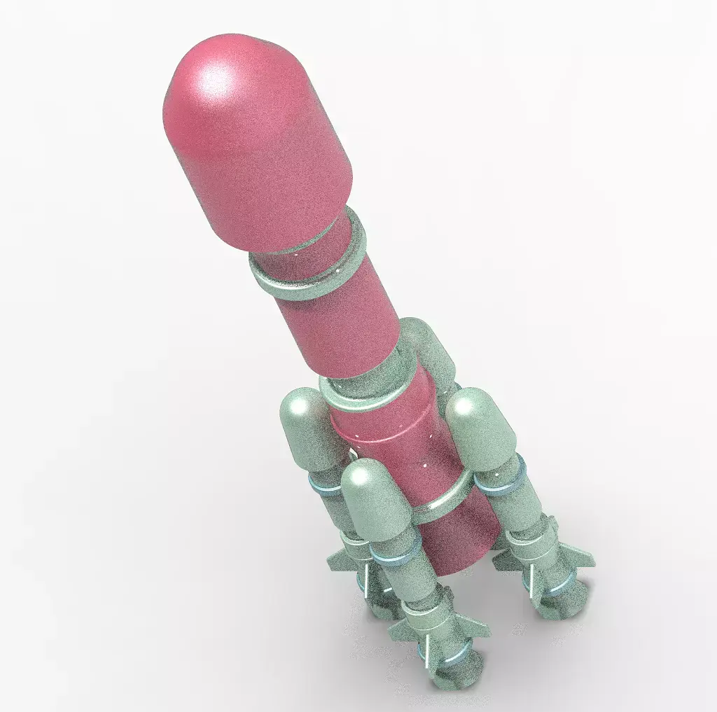 Space Rocket Toy 3D print model