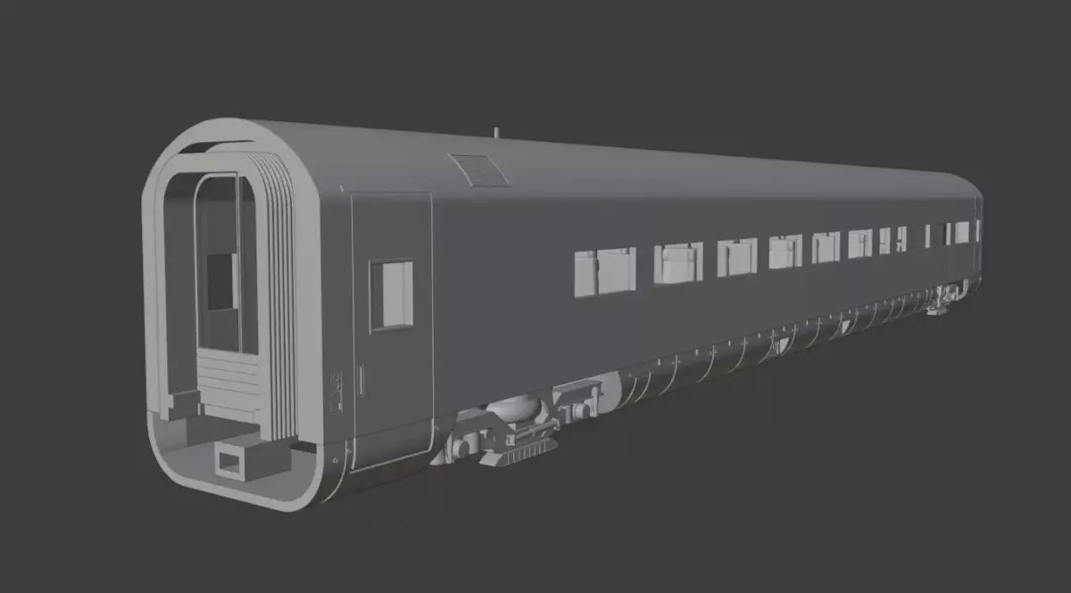 H0 1-87 scale Reisezugwagen Apmz 116 6 3D print model