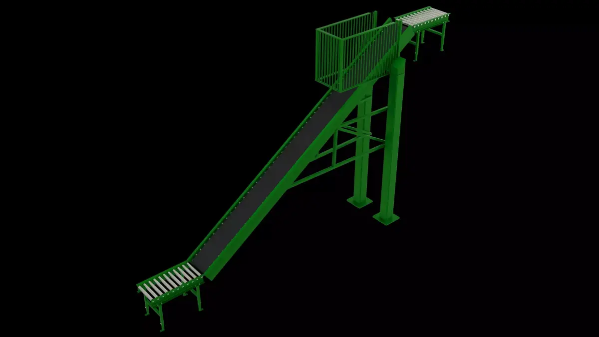Conveyor Belt Rack 3D model