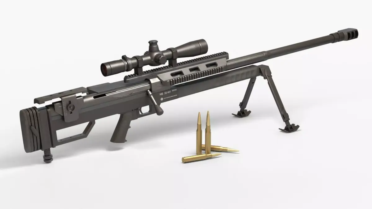 Steyr HS50-M1 Low-poly 3D model