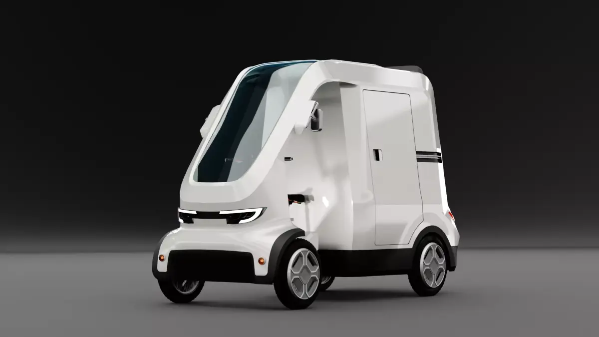 Quadracycle Cargo Bike Full Assembly STEP FBX STL OBJ 3D model