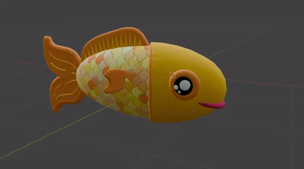Cute fish Pez Free 3D model