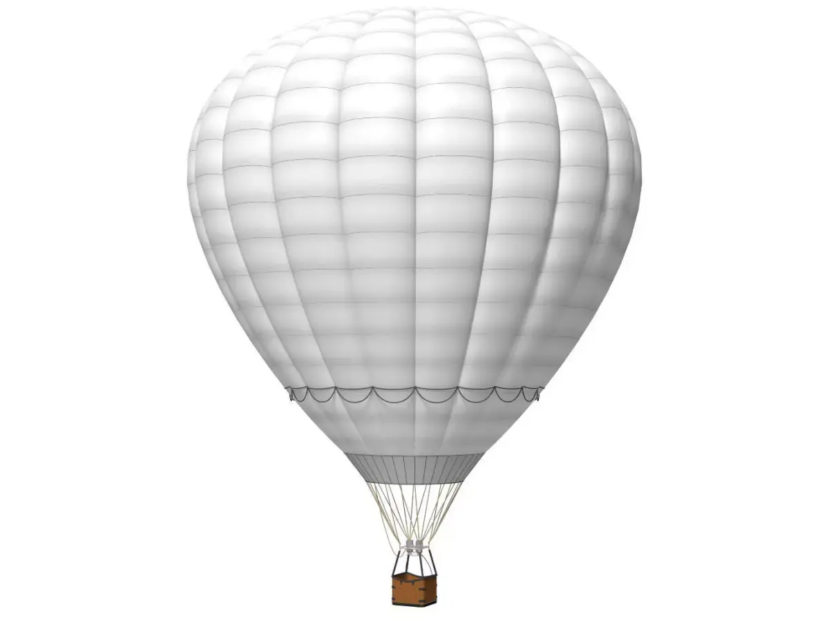 hot air balloon 3D model 6