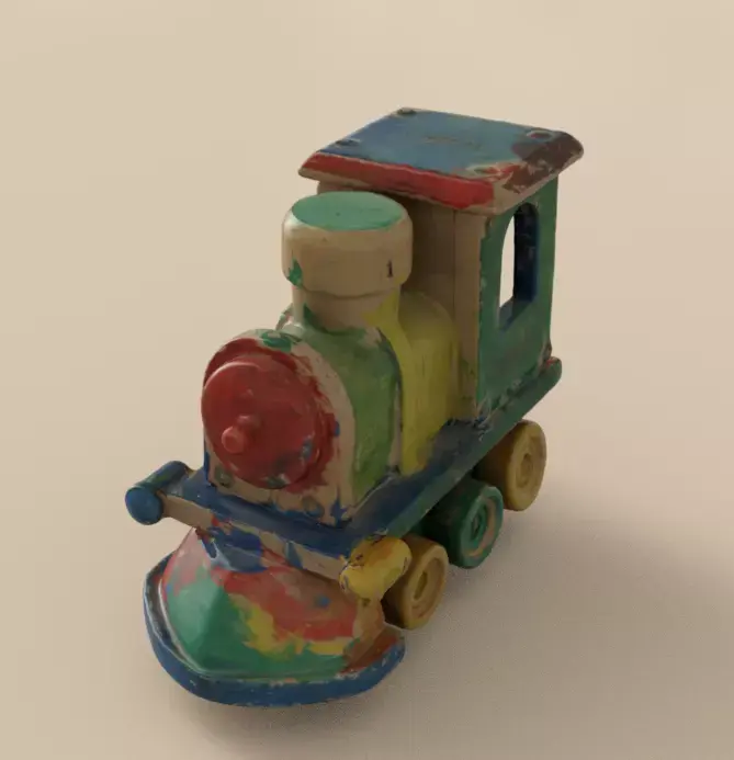 painted train  3D model