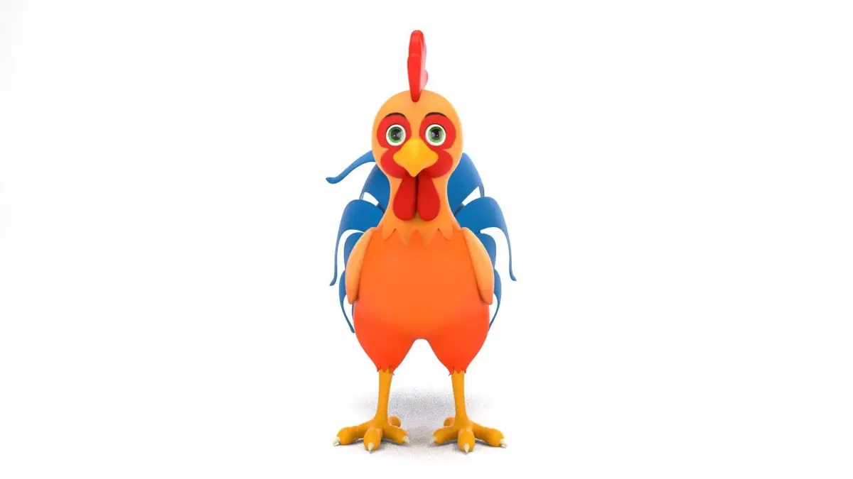 Rooster 3D model order