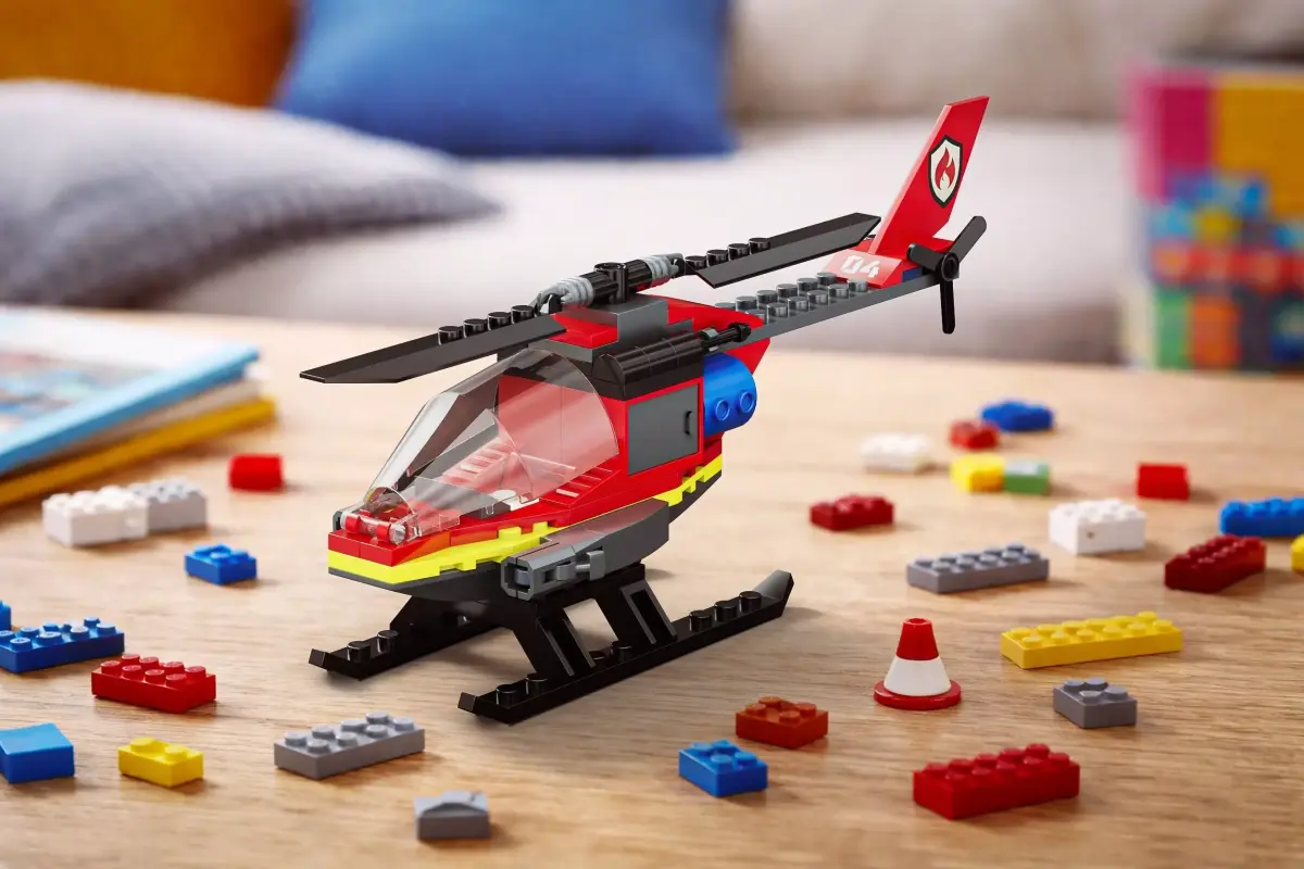 Rescue Helicopter Toy Low Poly 3D Model Low-poly 3D model