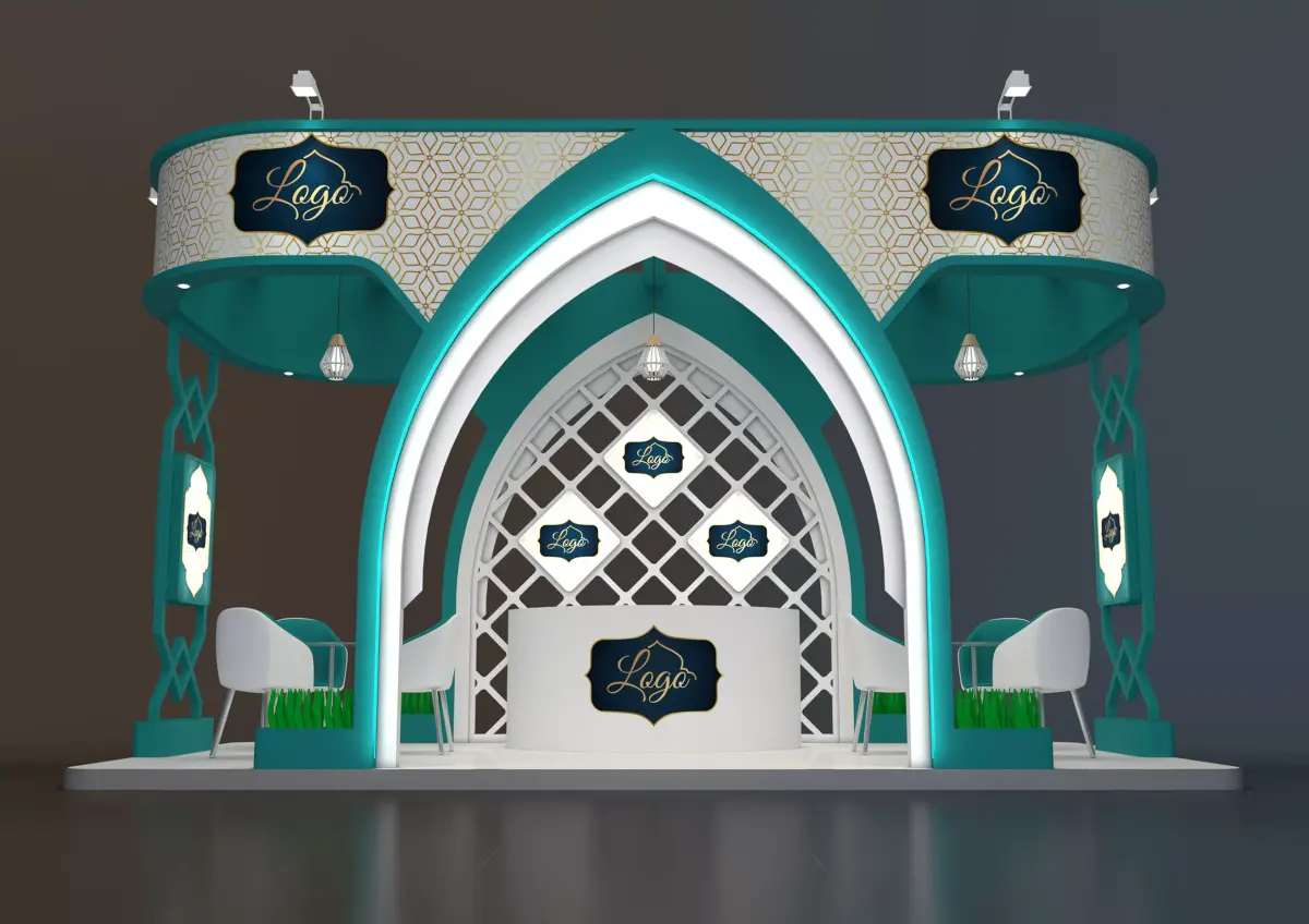 exhibition stand 18 sqm 3D model