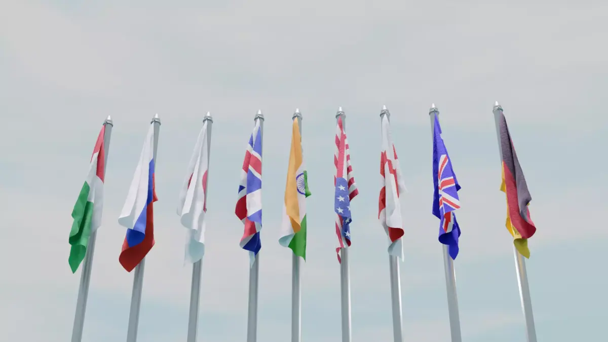 Animated Flag  3D model