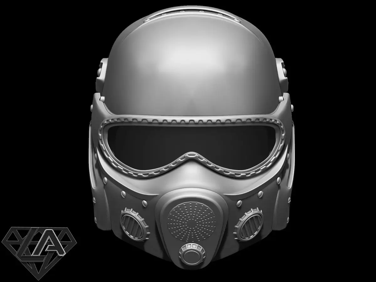 Metro 2033 helmet darkside edition 3D print model