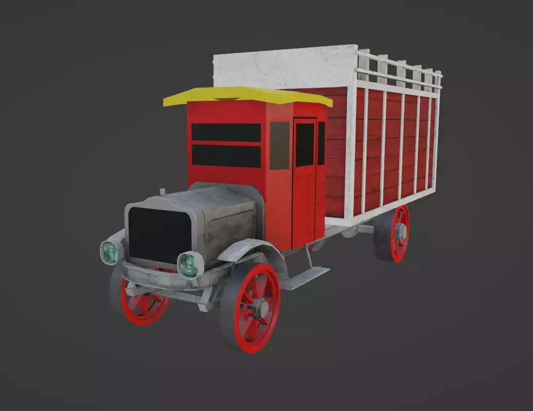 White 1921 Low-poly 3D model