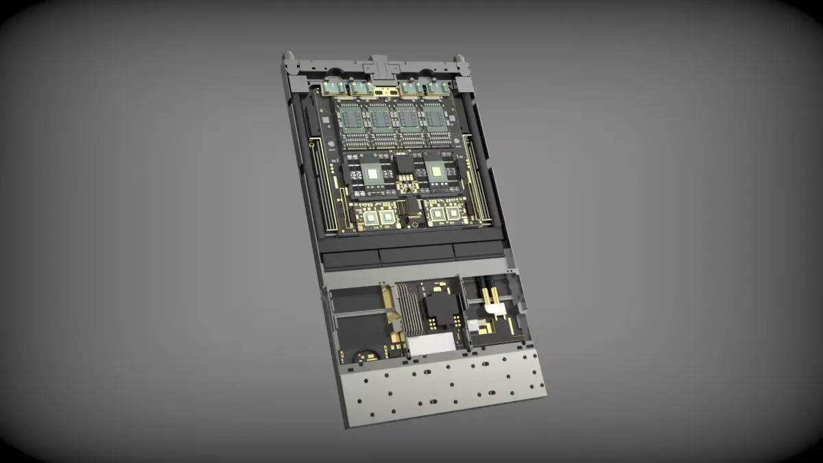 AI Data Center Server GB300 Compute Tray  Node Realistic 3Dmodel 3D model