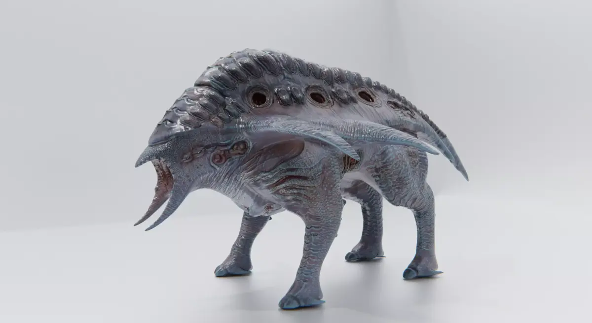 Behemoth Alien Creature Low-poly 3D model buy