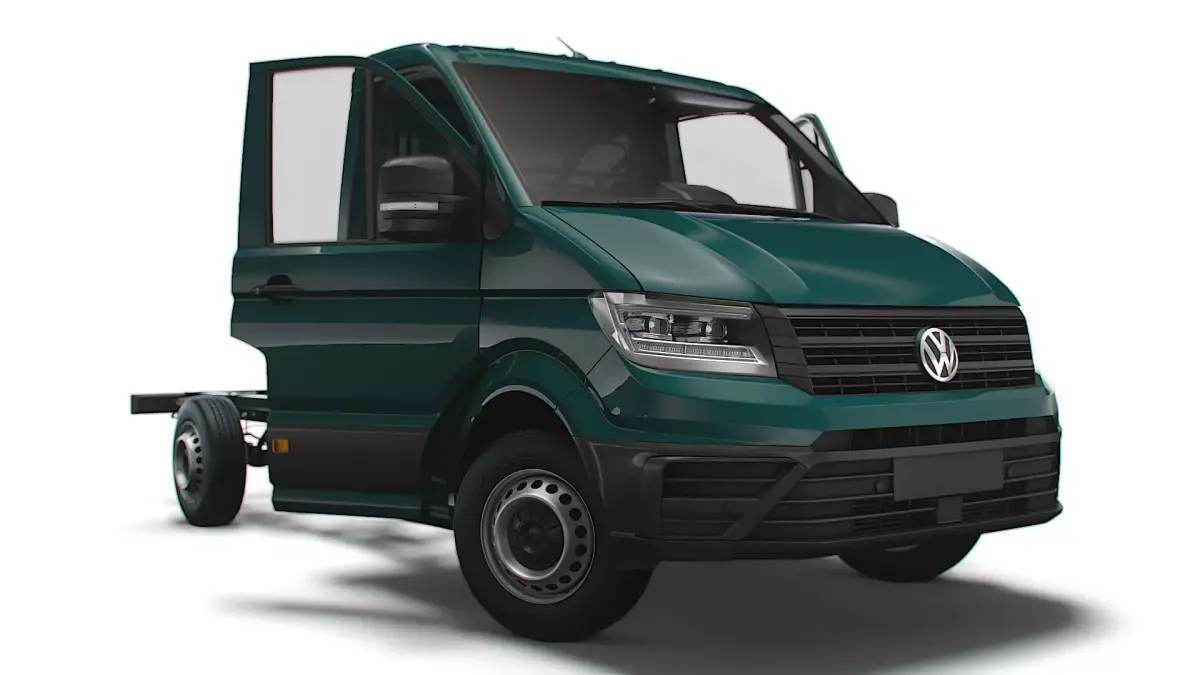 VW Crafter Chassis SingleCab L1 HQInterior 2023 3D model