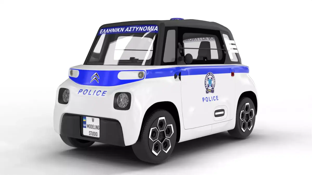 Citroen Ami 2020 Police 3D model purchase