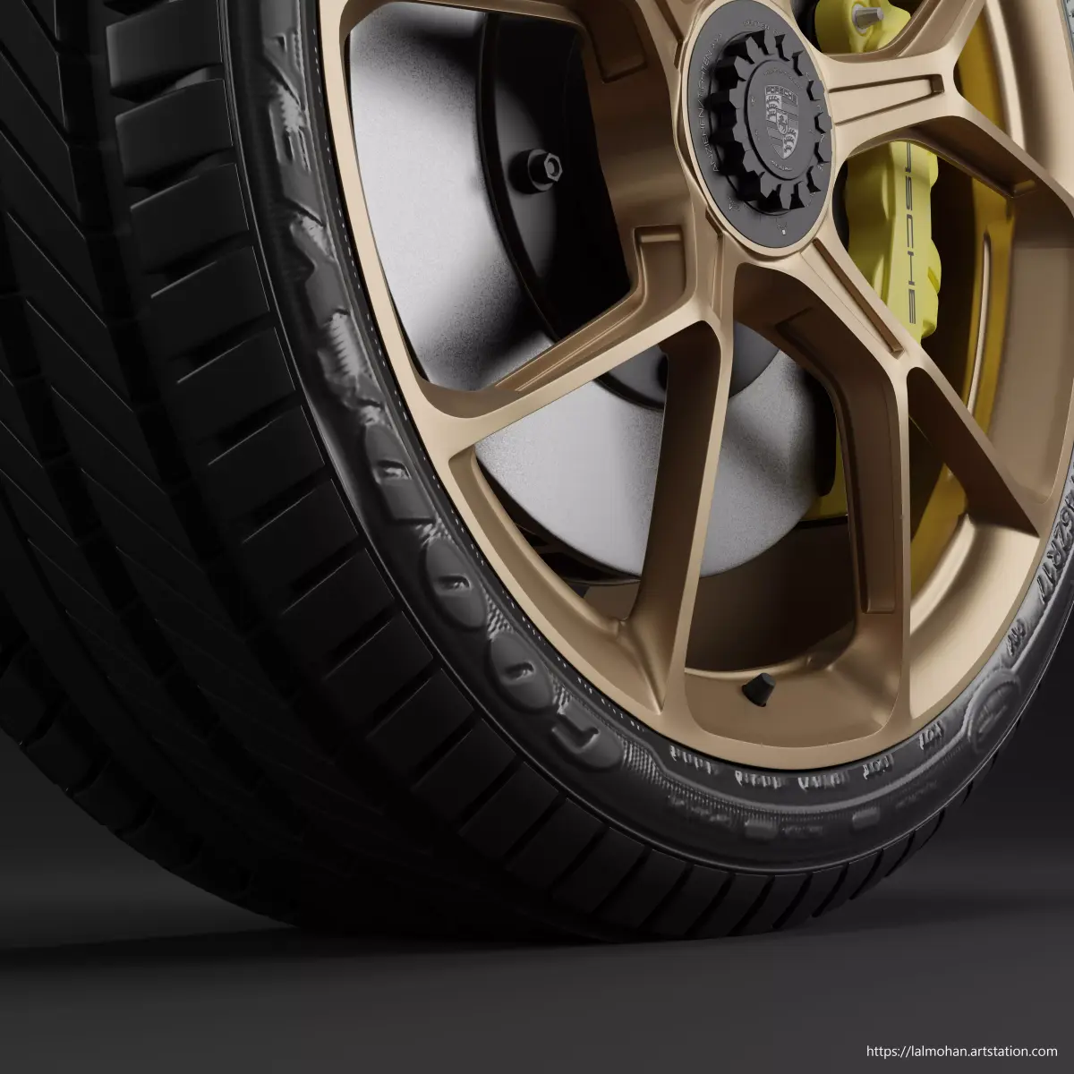 Porsche GT3 Wheels 3D 3D model