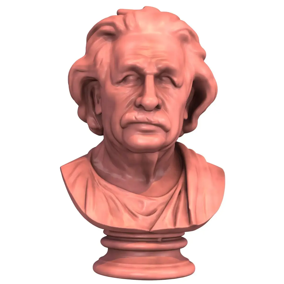 Albert Einstein Bust Sculpture 3D print model purchase