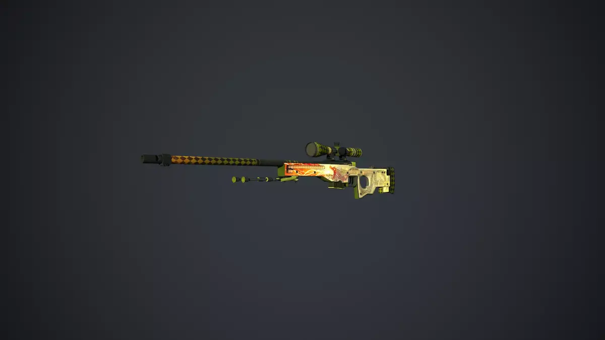 Awp Dragon Lore Low-poly 3D model