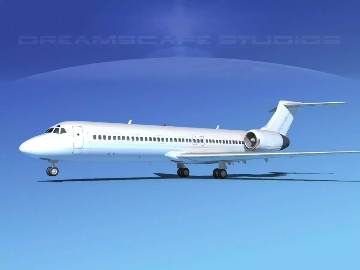 Boeing 717-200 Unmarked 4 3D model